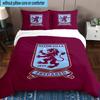 Set Biancheria da Letto Stampato Aston Villa Football Club 3 Pezzi Copripiumino Chiusura Include 1 Copripiumino e 2 Federe Set Biancheria da Letto Arredamento Casa Regali