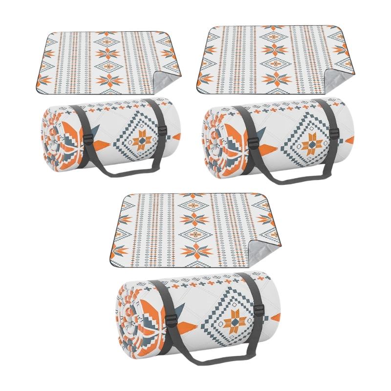 Large Outdoor Picnics Mats Nonslip Grass Resistant Durability Camping Pad for Family Gatherings