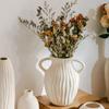 High-End Ceramic Minimalist Vase for Fresh or Dried Flowers – Waterproof Artistic Home Decor
