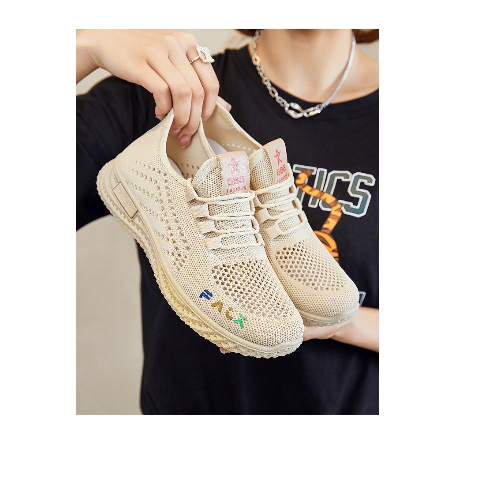 JMXD Shoes Women Summer Flyknit Sneakers Breathable Casual Sports Shoes Women Wholesale Lightweight Comfy Trendy Fashion Walking Running