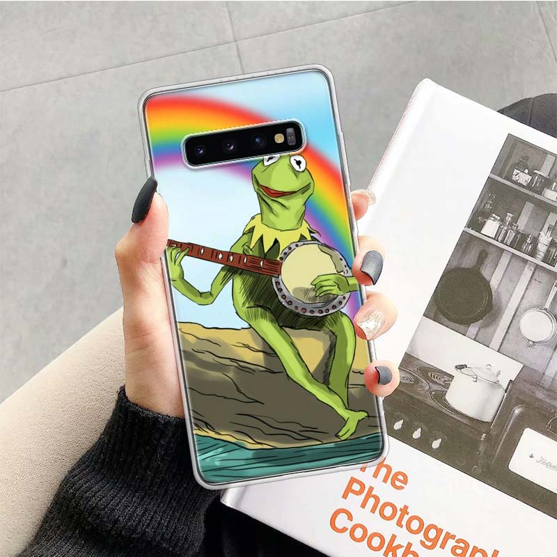 Green frog Phone Case For Samsung Galaxy S26 Ultra S23 S24 S25 Edge S20 FE S21 S22 Plus Soft Print Shell Cover Fundas Galaxy S23