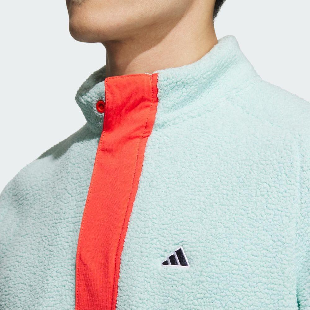 adidas Μπουφάν Ανδρικά Πράσινο του Νερού Όρθιος Γιακάς Μέτριο Άλλο HY0981-