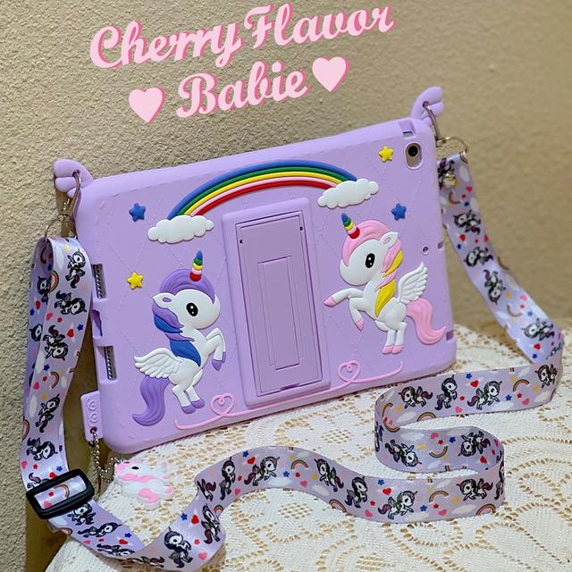 

Чехол с 3D цветком единорога для iPad 6-го поколения, 2019 г./iPad 5-го поколения, iPad mini 1, 2, 3, iPad Air 2, 3, 4, 5, планшета 9,7 дюйма, iPad Pro 11 M2 2022, детский чехол Pro 9.7 2016 Air 2