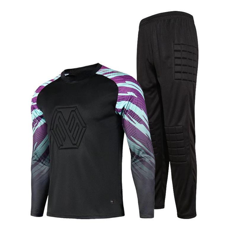 Anti-collision Goalkeeper Training Set: Long Sleeve Football Uniform for Adults and Children