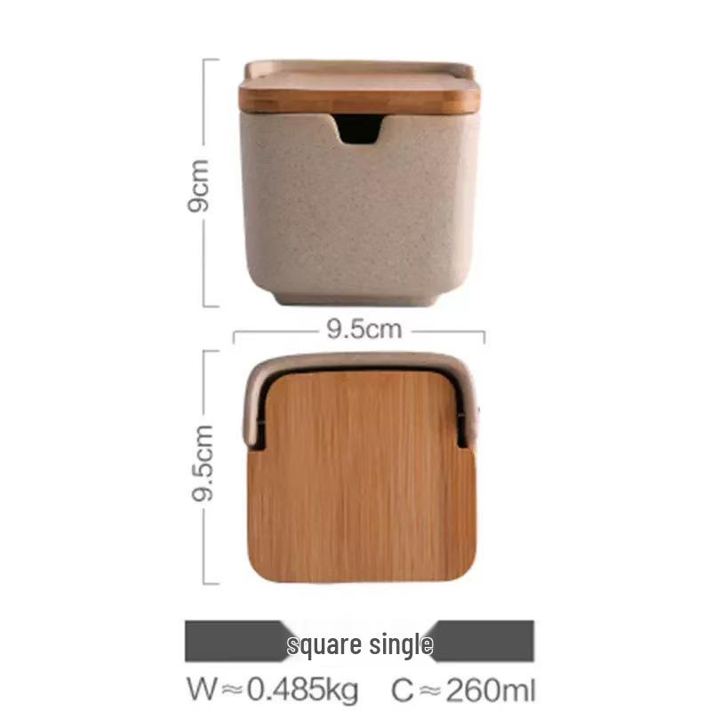 Japanese Retro Ceramic Spice Jar Set for Kitchen and Restaurant Storage