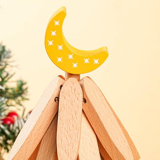 Christmas Tree Coaster Solid Wood Heat Resistant Trivet for Hot Cold Drinks Festive Table Decor for Holiday Meals