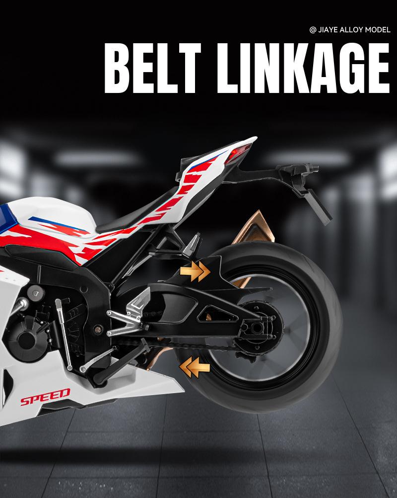 1/9 Honda CBR1000RR-R Alloy Motorcycle Model Diecast Metal Sound and Light Children Birthday Toy Car Motorcycle GIfts