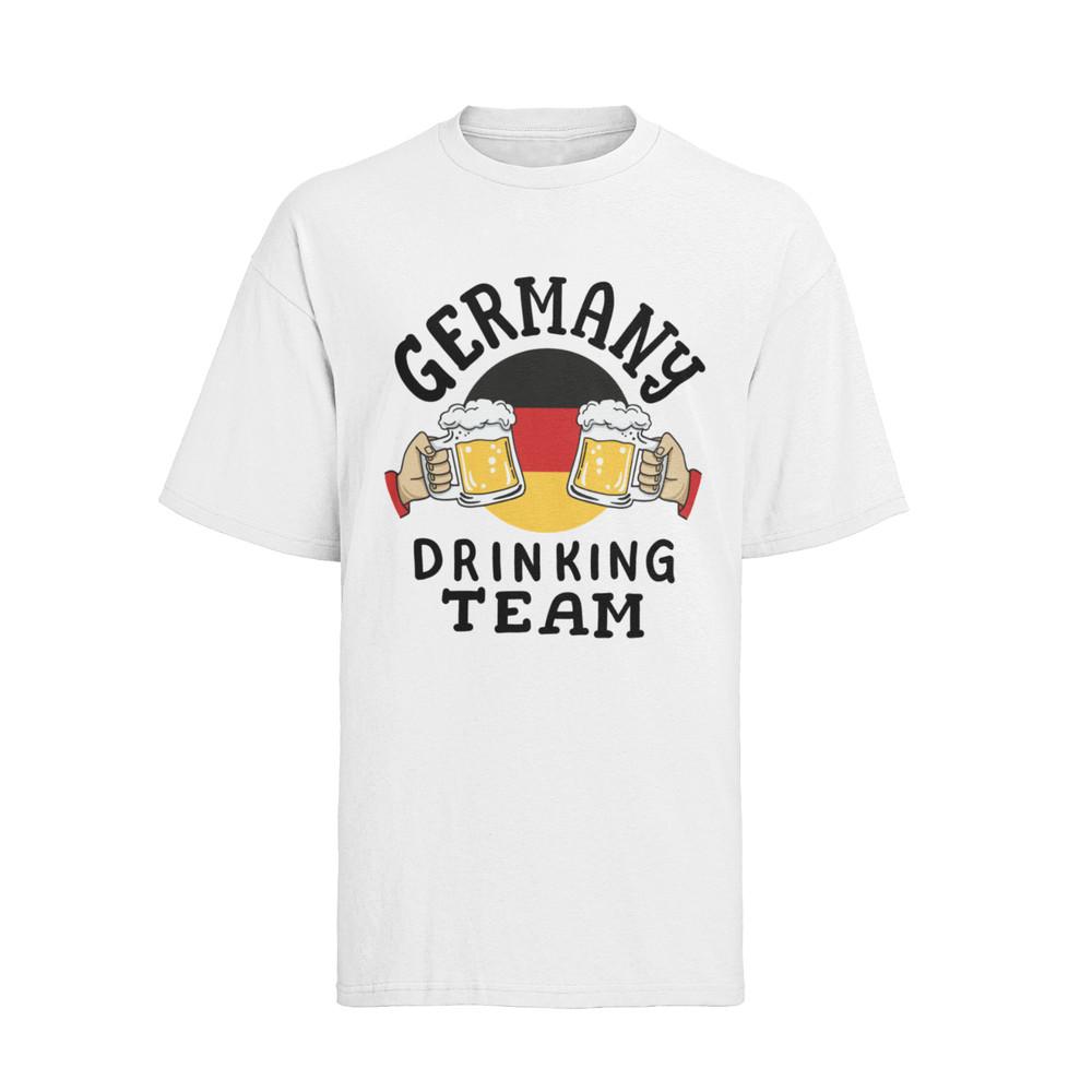 Germany Trink Team Adler I Love Deutschland Afd Herren T-shirt Baumwolle