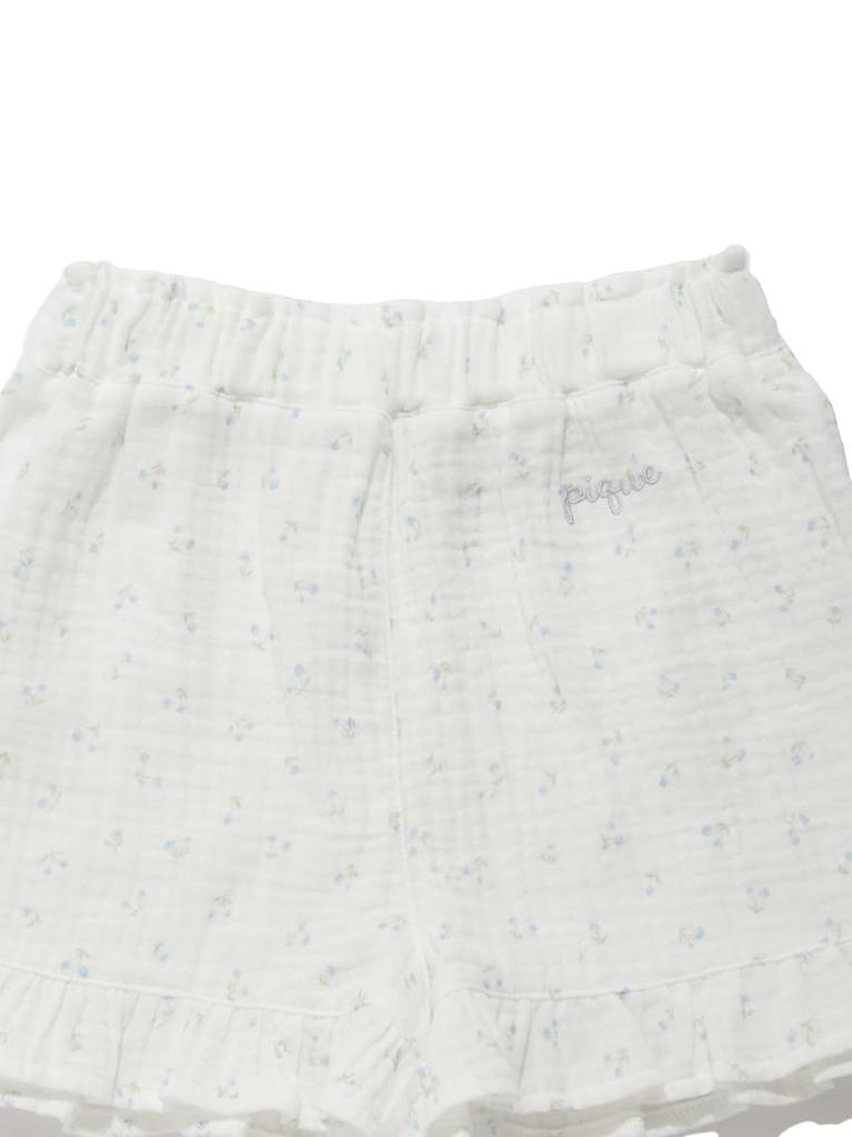 Gelato Pique Little Flower Print Gauze Shorts Limited Edition Kids' (PKFP252462) -