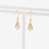 ESTELLE [Official] [Web Exclusive] Women's Hook Earrings, 10K Yellow Gold with Crystal, 0202-3087-0019-0000