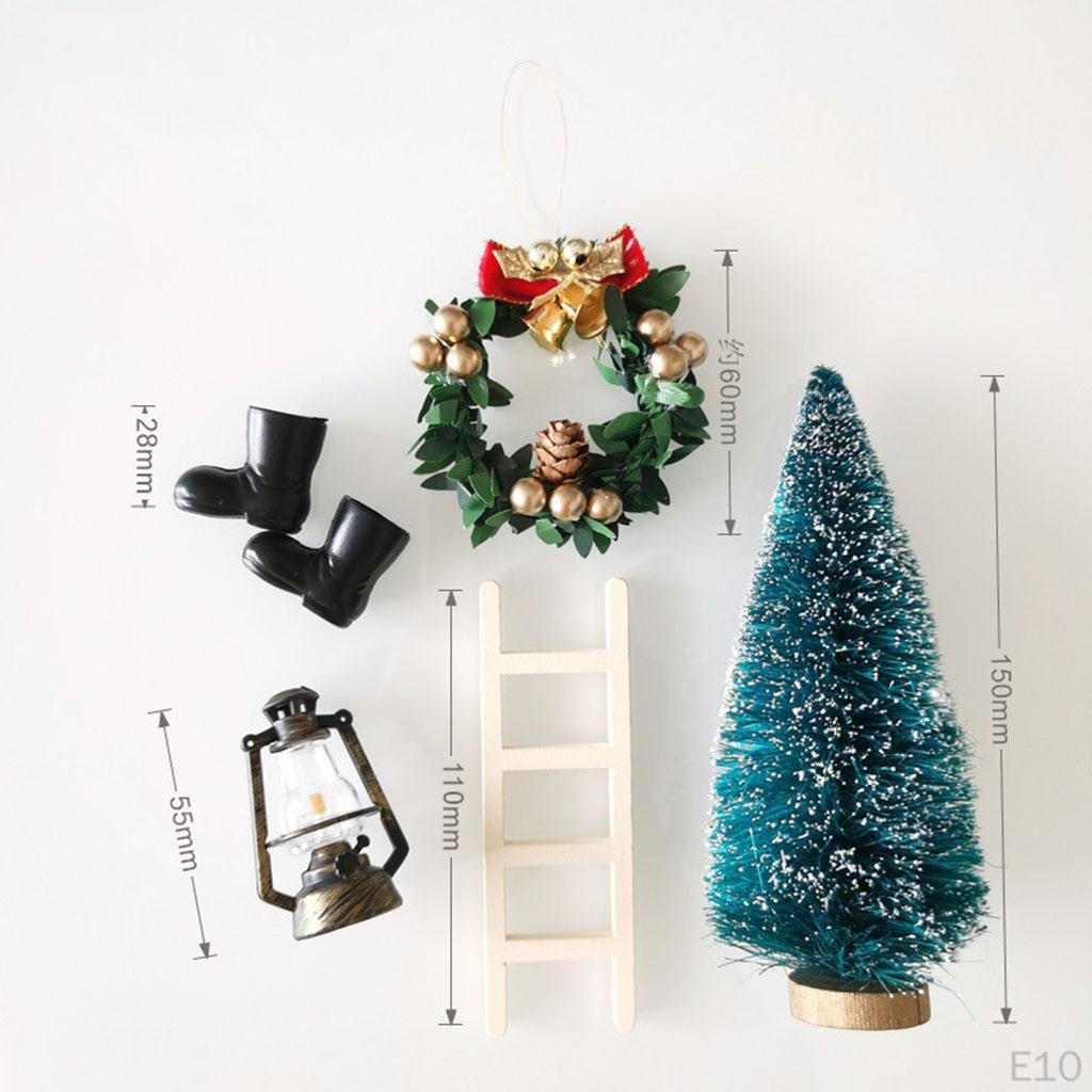 1/12 Dollhouse Christmas Decoration Accessories Kids Pretend Toys