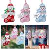 Decorative Babys First Christmas Ornament Resin Baby Snowman Sock Ornament  Christmas