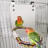 Bird Mirror and Cotton Rope Perch Toy: Educational and Chewable Parrot Supply