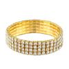 Pulsera Elástica de Diamantes Brillantes para Todo Tipo de Atuendo para Novias