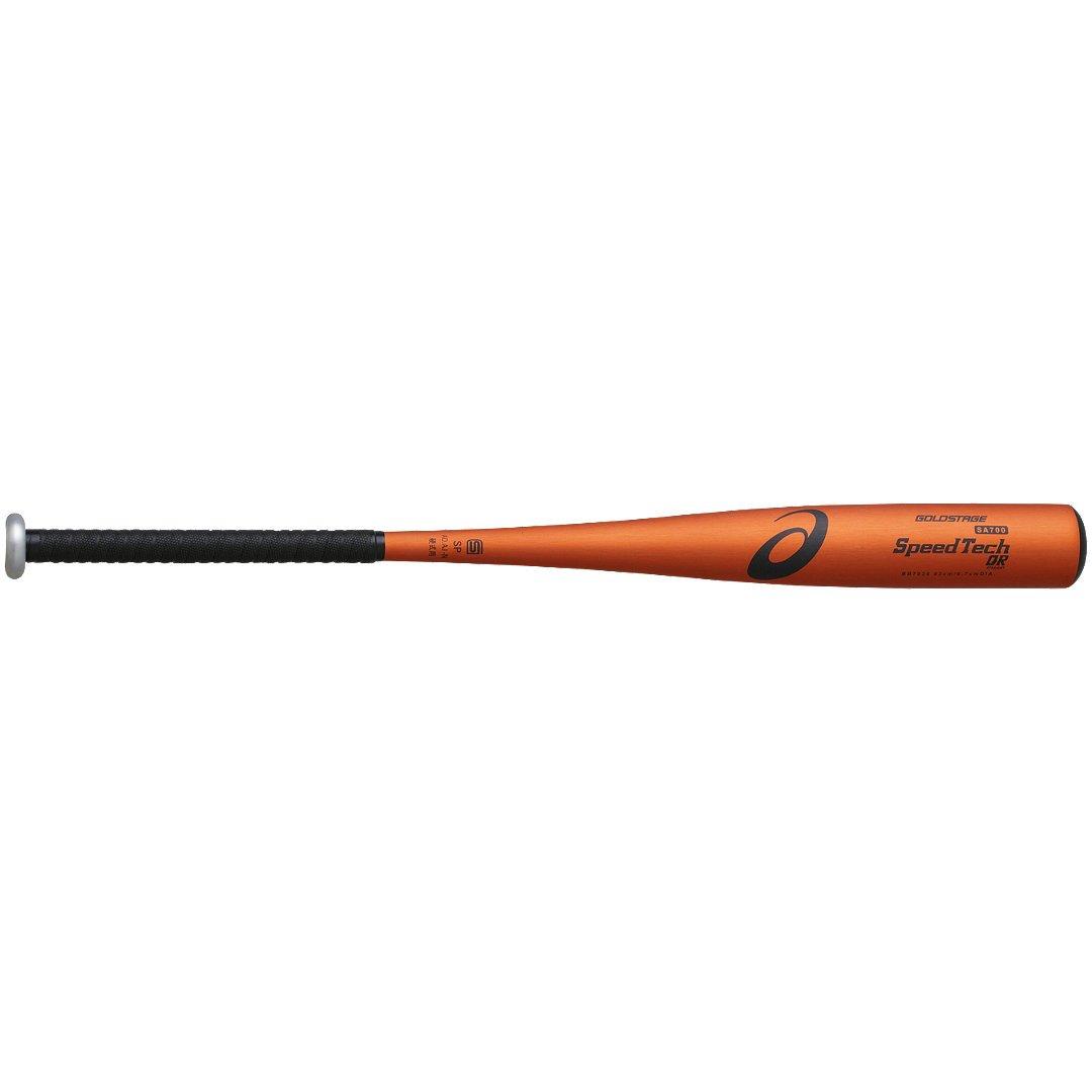 

acics Gold Stage BB7038 Hard Baseball Metal Bat Orange 83cm (General Use) - Gold,