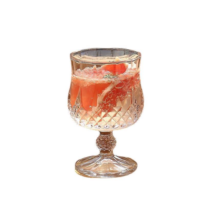 Embossed Diamond Crystal Glass
