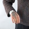 High-Polished Finish Wide Band Fringe Bangle Statement Metal Jewelry  Wedding Guest
