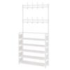 Multi-Layer Shoe Rack Doorway Clothes Hanger High Stability Simple Installation Shoes Shelf