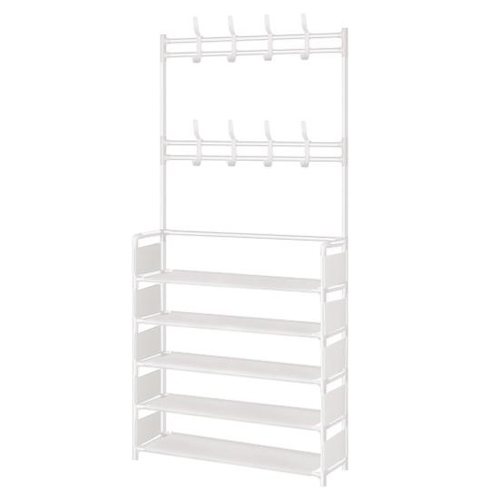 Multi-Layer Shoe Rack Doorway Clothes Hanger High Stability Simple Installation Shoes Shelf