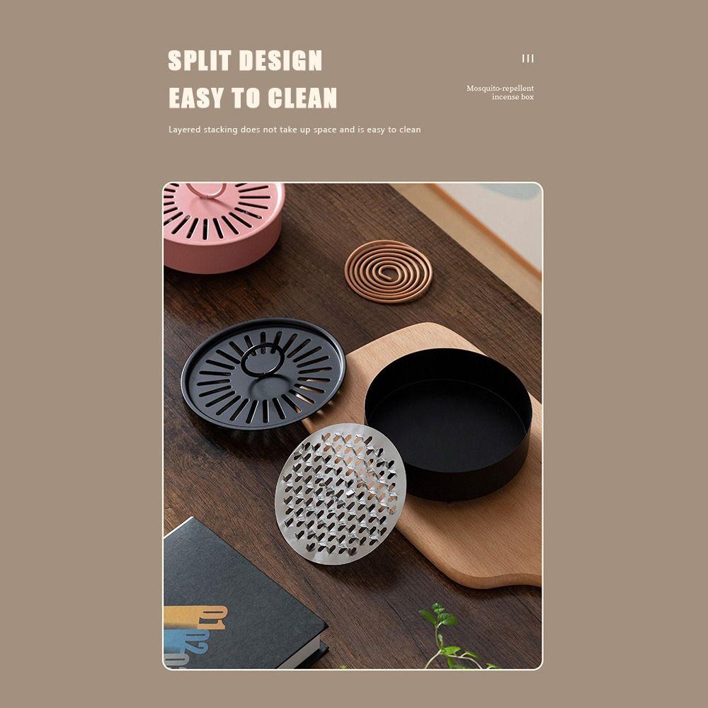 With Tray Mosquito Coil Holder Ornaments Mosquito Incense Rack  Home Indoor Bedroom Decor