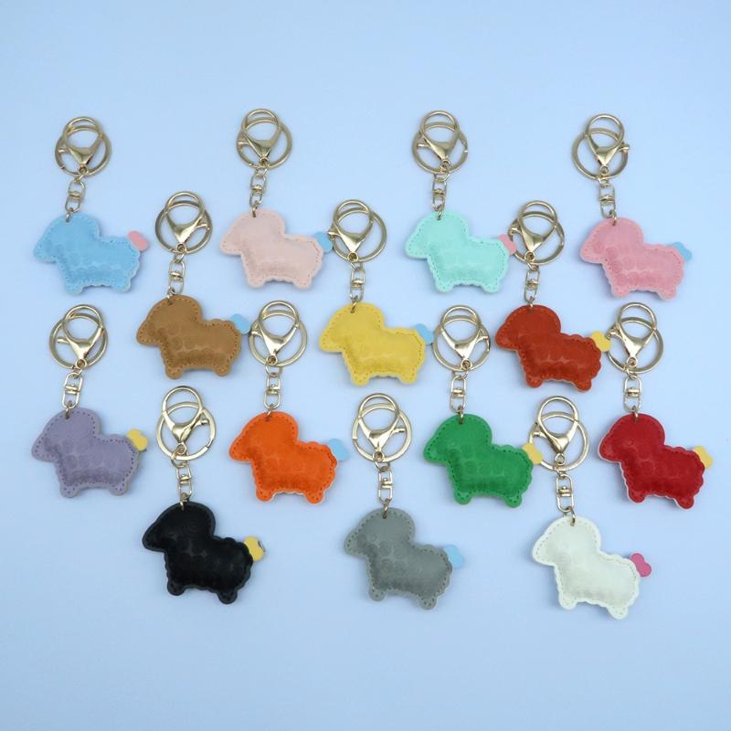2027 Lunar New Year Goat Pendant Durable Pu Sheep Keychain Bag Decor Gift For Friends