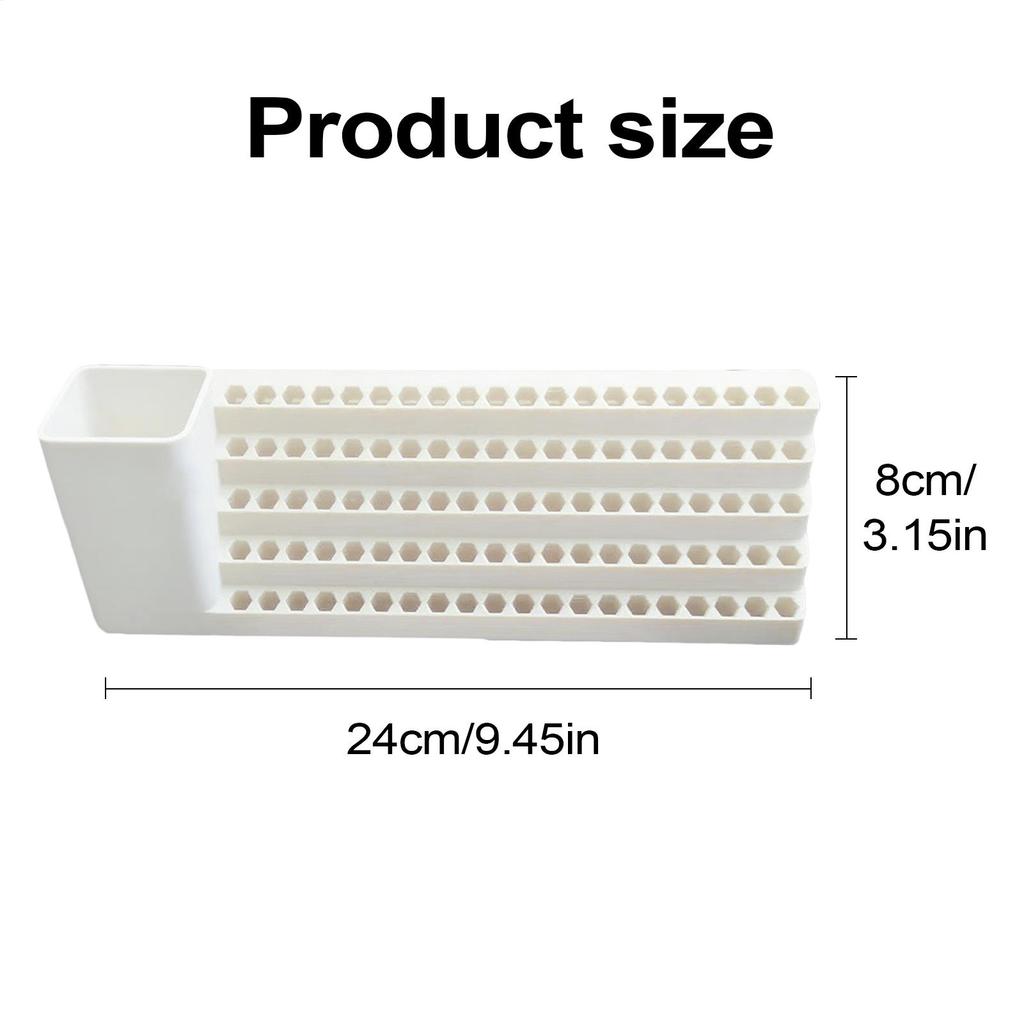 Layered Wall Mounted Screwdriver Bit Organizer Storage Box For 1/4" 6.35mm Torx Hexagonal Star Spanner Electric Holder Bits