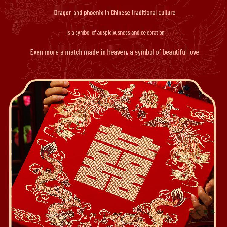 Red Wedding Kneeling Cushions for Newlyweds: Perfect for Blessings, Tea Ceremony, and Traditional Kowtow Rituals.