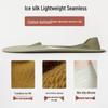 Women's No-Show Ice Silk Socks: Non-Slip, Sweat-Absorbing, Odor-Proof, Seamless for High Heels