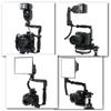 Tripod Screw Dual Hot Shoe Speedlight Stand L-Shaped Flash Light Bracket  Photo Studio