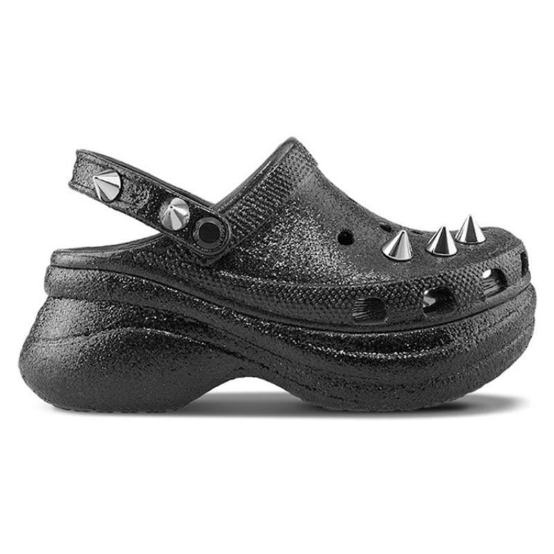 Crocs Classic Clog Slip-resistant and Wear-resistant Outdoor Casual Shoe Black Women's