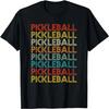 70s Retro Classic Pickleball Paddleball Sports Mom Dad T-Shirt