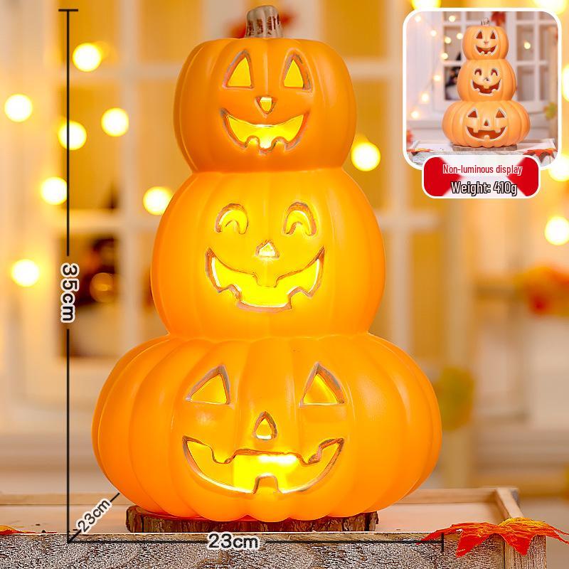 Halloween Glowing Pumpkin Lanterns for Shopping Mall Decor and Courtyard Ornaments