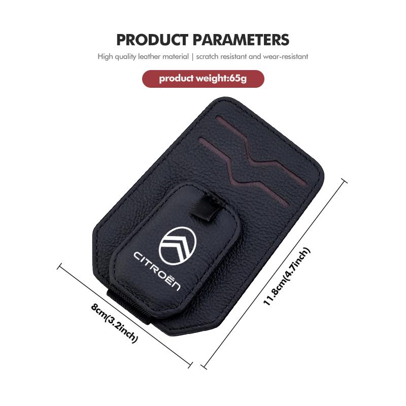Car Sun Visor Glasses Sunshade Storage Case Clip Card Holder For Citroen C5 C1 C2 C6 C4L DS3 DS4 DS5 C-Elysee Grand Berlingo
