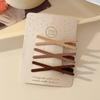 3Pc/Set Gradient Color Hair Clips Geometry Bang Clip Fashion Hair Accessories  for Women Girls