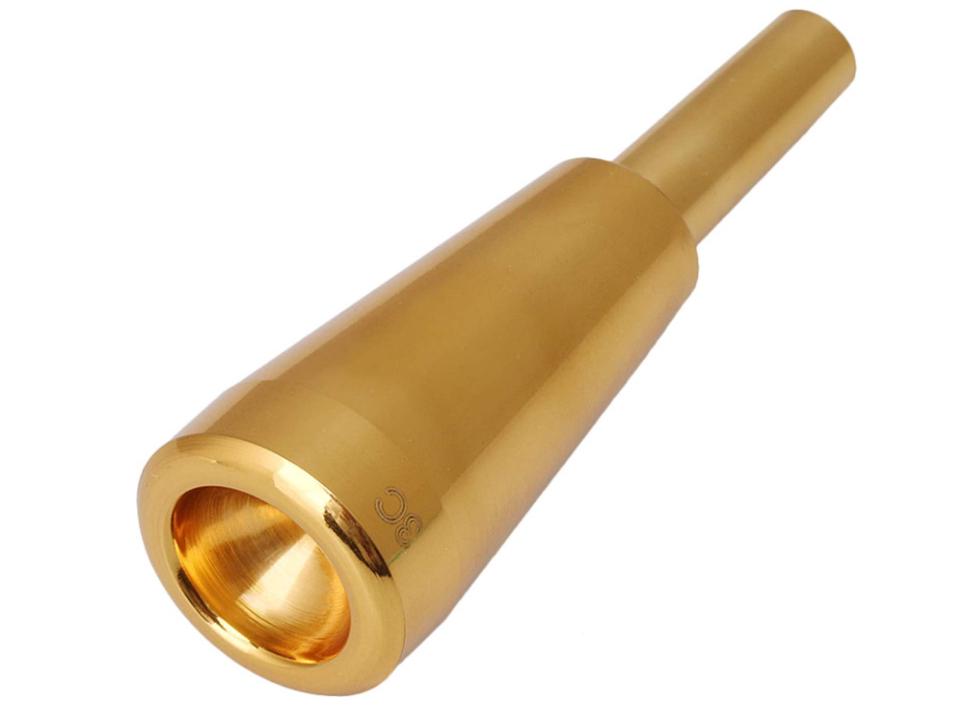 American Style Small Bullet Tip 3C Mouthpiece in Silver Gold