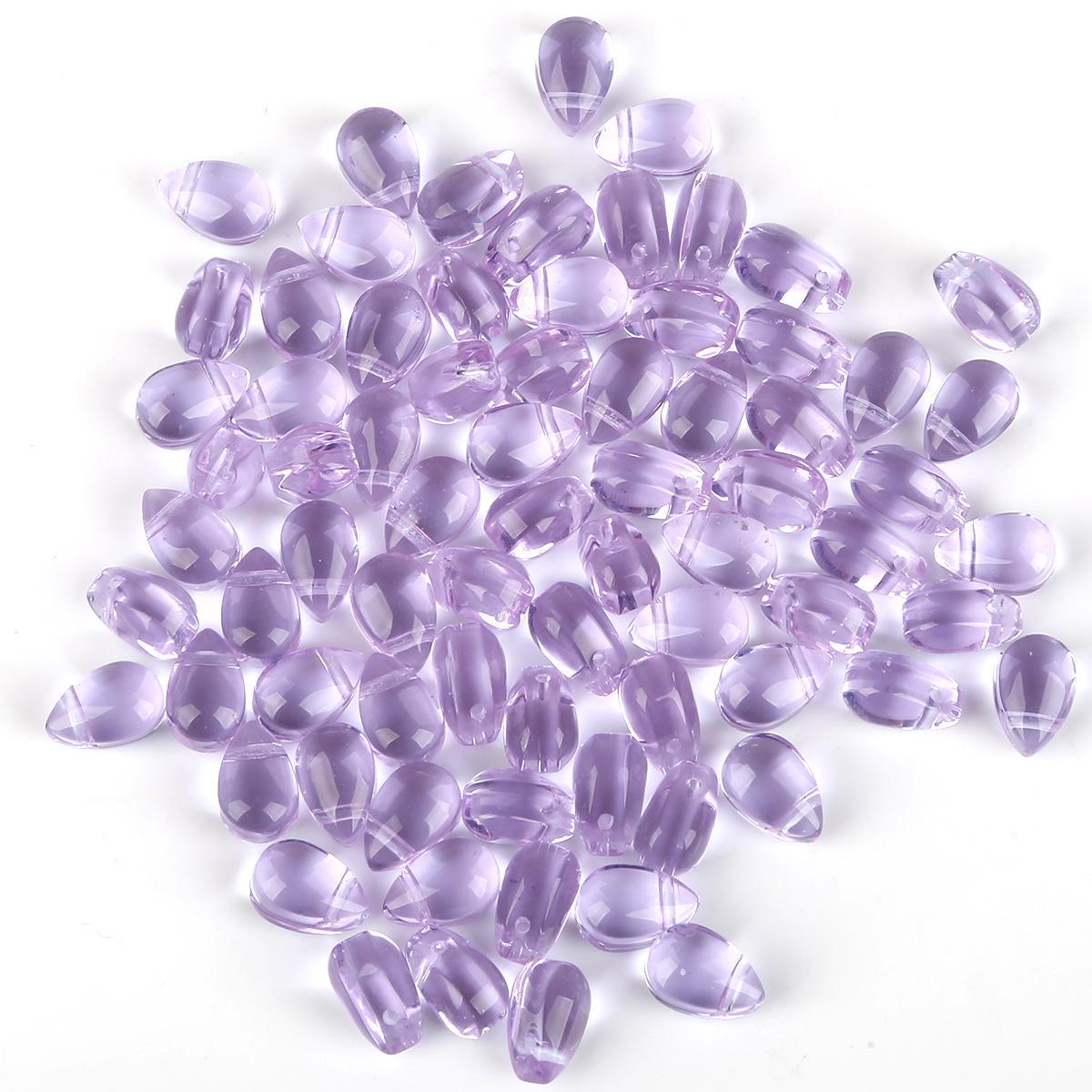 

Подвеска в виде лепестка из стекла 9x6 мм, сделанная своими руками из чешского стекла, аксессуары для волос 9x6mm, Hole 1mm, 5pcs/pack