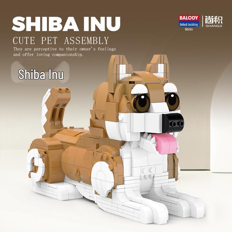 BeleDi Adorable Pet Building Blocks: Husky, Cat, Dog Educational Toy & Gift