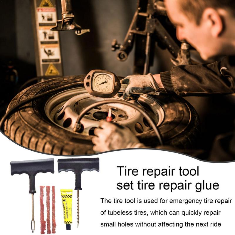 Sada na opravu pneumatik pro auta Profesionální sada na opravu defektů pneumatik Sada na opravu pneumatik se silnou přilnavostí Sada na opravu pneumatik pro zátku pneumatik