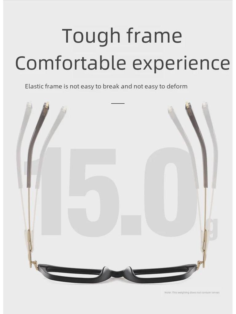 Japanese Handmade Pure Titanium Square Glasses Frame for Men & Women, Large Face, DLX 403 Retro Style