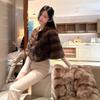 Eco-friendly Faux Mink Fur Capelet Shawl: Versatile Short Jacket for Qipao and Wedding Dress