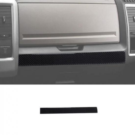 For Dodge RAM 1500 2009-12 Carbon Fiber Interior Below Golve Box Cover Trim