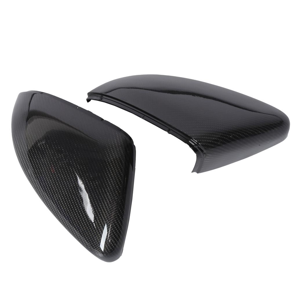 2PCS Rearview Mirror Cover Carbon Fiber Replaceable Backing Car Replacement for MK7 MK7.5 R