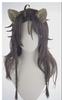 ABUNDANTDOODS Leona Kingscholar Cosplay Wig with Ears, Costume Accessory, Includes Net and Comb, Brown