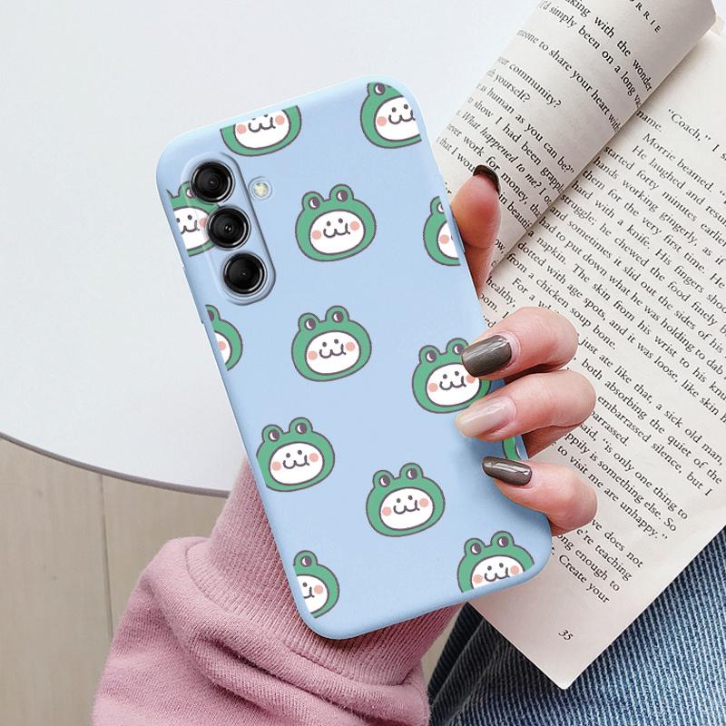 Cute Painted Case For Samsung Galaxy M14 M34 M54 5G Soft Cover Cartoon Cat Sunflower TPU Funda For Samsung M 14 GalaxyM54 Coque