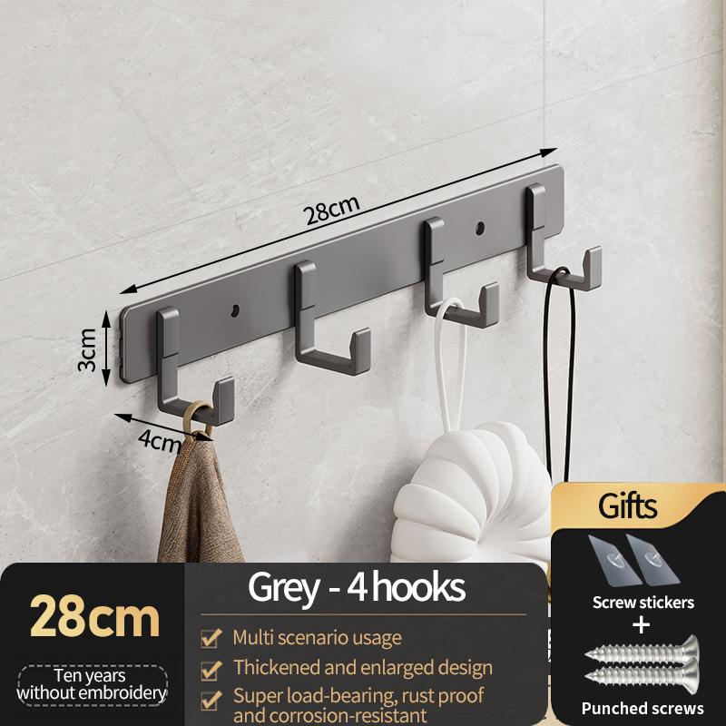 Ingen boring Dør Bak Krok Oppbevaring Vegghengt Kleshenger Kleskroker Henger Soverom Organizer Oppbevaring Kjøkkenkrok