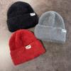 Women Knitted Beanie With Warm Breathability Mink Fabric For Daily Use