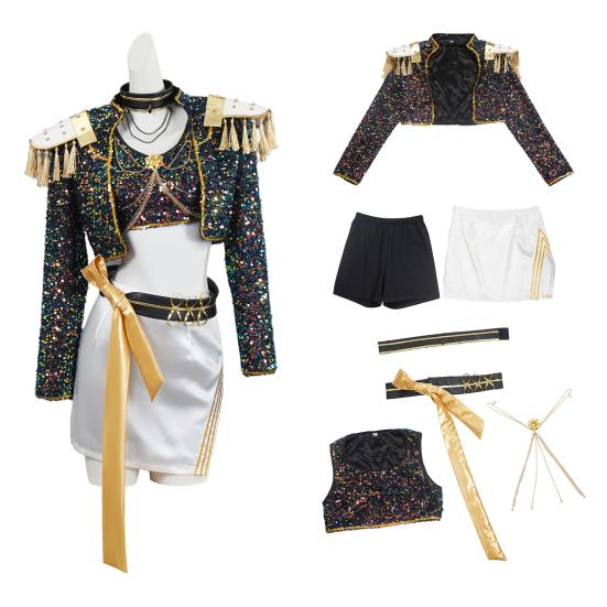 Girls Demon Hunters Costume Halloween Pop Singer Cosplay Outfits Full