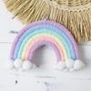 Handwovens Rainbows Butterfly Flowers Wall Decoration Nursery Bohemians Home Decoration For Children Playroom