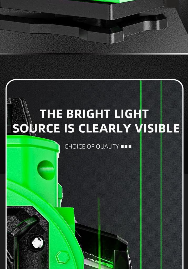 4D16 Green Laser Level for Outdoor Use - High Precision Mini Level Tool