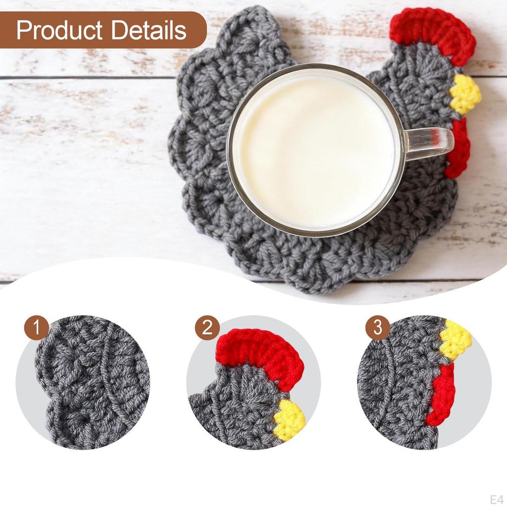 Coasters, Home Decor, Heat Resistant, Animal Themed, Decorative Coasters for Dining Table